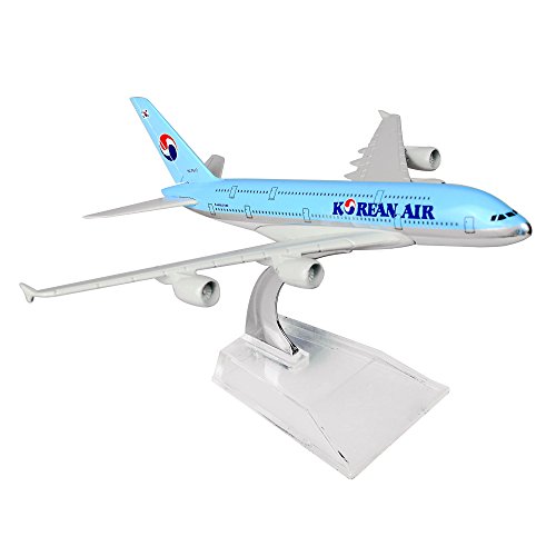 Korean Airbus 380 16cm Metal Airplane Models Child Birthday Gift Plane Models Home Decoration