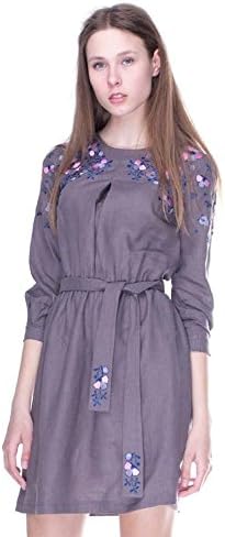 Vyshyvanka Modern women's ukrainian dress real embroidery.