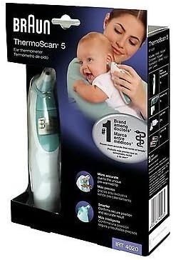 Braun Thermoscan Ear Thermometer with Exactemp Technology, IRT4020