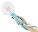 Momoday Mini Air Cool Fan Multi-function Personal Rechargeable USB hanging Handheld with LED Light Portable Cool Student Fan 3 Speeds Powered by Battery/USB for Home Office Outdoor and Travel (Blue)