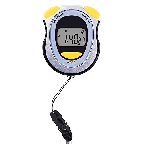 Pgzsy Multi-Function Electronic Digital Sport Stopwatch Timer, Large Display with Date Time and Alarm Function,Suitable for Sports Coaches Fitness Coaches and Referees