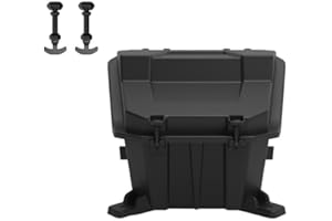 Rear Storage Cargo Box, A & UTV PRO 69 QT Waterproof Rear Bed Tool Bin with Rubber Latch for 2014-2024 Polaris RZR 900/ RZR X