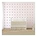 2inchx100 Pieces DIY Heart Wall Decal Vinyl Sticker for Baby Kids Children Boy Girl Bedroom Decor Removable Nursery Decoration (Soft Pink)