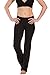 Fishers Finery Women's Classic Bootleg Yoga Pant; Back Pockets - New Fabric (Black, M Petite)