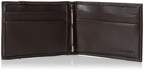 Columbia Men's Merino RFID Blocking Slim Front Pocket Wallet,Brown,One Size