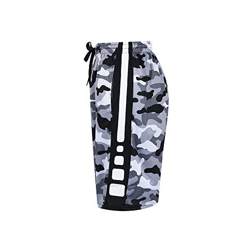 mens camo basketball shorts