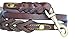 Soft Touch Collars Leather Braided Dog Leash, Brown 4ft x 1/2 Inch Wide, Recommended for Small Dogs