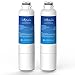 EcoAqua EFF-6027A Replacement Filter, Replacement for Samsung DA29-00020B, DA29-00020A, HAF-CIN/EXP, 46-9101 Refrigerator Water Filter, 2 Pack