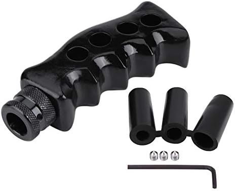 Car Shift Knob, Universal Manual & Automatic Transmission Car Gun Grip Knife Handle Gear Shift Lever Knob Shifter Knob with Adapter Screws & Spanner(Black): Automotive