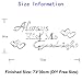 Always Kiss Me Goodnight English Letters Hearts DIY Acrylic Mirror Effect Wall Stickers Bedroom Living Room Decorative Decals Removable Home Decoration Glow in The Dark Stars Wall Decor