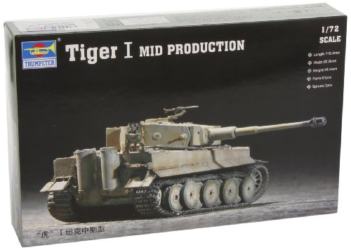 Trumpeter 1/72 German Tiger I Tank Mid Production