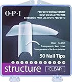 Misc. OPI Structure Clear Nail Tips 50 Counts (Size 9) Book