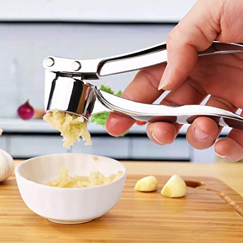 Baynne Household Stainless Steel Garlic Press Manual Squeezed Ginger Juice Garlic