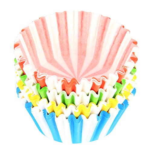 Baking Paper Cups Muffin Liners Cupcake Paper Liners Disposable Baking Cup Colorful Cup Standard Size for Baking, Pack of 200 - Thumbnail 3