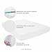 WEEKENDER Fitted Jersey Mattress Protector with Quiet Waterproof Barrier - King,White