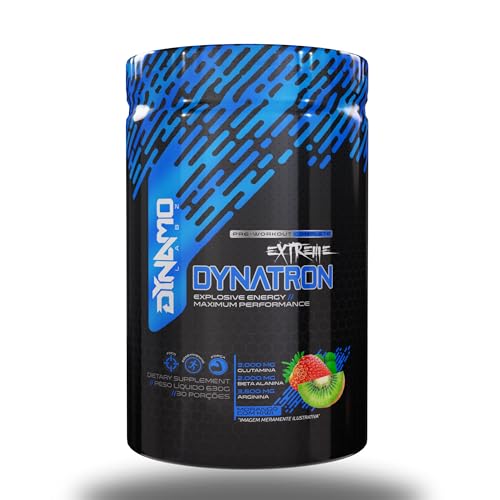Dynatron Extreme Pré Treino Premium 630g - 25 Ativos, Alta Performance - Dynamo Labz (Morango com Kiwi)