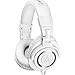 Audio-Technica ATH-M50x Professional Studio Monitor Headphones, White (Renewed)