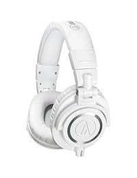 Audio Technica ATH M50 x Monitor de estudio profesional auriculares, color blanco (Refurbished Certificado)