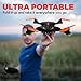 Foldable Drones with Camera for Adults or Kids - F111WF WiFi FPV Remote Control Quadcopter Drone for Beginners, Folding RC Drone Helicopter Toy Gifts