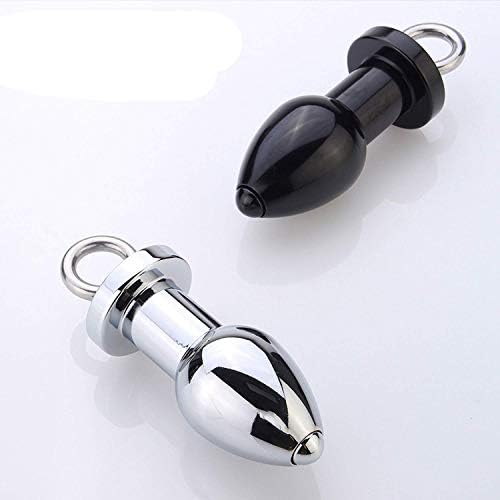 Yjhek SHIRT New Fox Tail Būtt Toy Plúg Sexsxi Silver Ríng Tail Metal Anál Shower Enema Water Nozzle Plúg Head Enema Anál Cleaning Anál Plúg Sexsxi Toys Stainless Steel Būtt Plúg,Silver