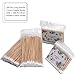 Sealive 400pcs Wooden Cotton Swab Sticks Kit - Includes Short and Long Cotton Swabs For Cotton Pads And Rounds - Cotton Tipped Applicator Sticks With Handles For Gun jewelry Makeup Ear Cleaning