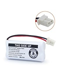 qblpower bt162342 bt262342 Batería para bt183342 bt283342 BT166342 bt266342 Vtech CS6114 cs6419 cs6719 at & T el52300 cl80111 teléfono inalámbrico, 2 pack BT162342 Batteries