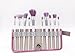 Tube Cosmetics 10Pcs Synthetic/Vegan Soft Hair Cream Unicorn Shape Design Handle Makeup Brushes Set Soft Rainbow Multi-Colour Brush Hair With Portable Case