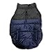 Pet Craft Supply Comfortable, Stylish Puffer Jacket Sweater Clothes Warm Pup Dog Doggie Cat Shirt Winter Puppy Pajamas Jacket for Dogs, Navy, Medium (8983)