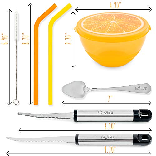 Grapefruit Spoons Knives Utensils Set 12 Pack Premium Set Grapefruit