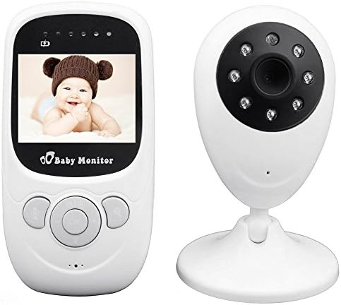 QheTrend Baby Monitor Wireless Video Digital Camera with 2.4" TFT LCD Two Way Talk Night Vision Temperature Monitoring