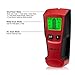 WELQUIC Stud Finder Electric Center-finding with 3-in-1 Metal AC Wires Wood Detector with Backlit LCD Screen and Beeping Signal Alert, Black and Red