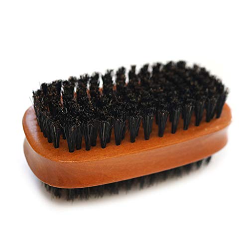 Double Sided Wild Boar Bristle Pig Hair Shoe Brush Solid Wood PU Leather Polishing Cleaning Shoes Care Tool - Thumbnail 7
