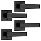 Probrico 4 Pack Black Dummy Door Levers Dummy