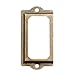 ISKYBOB 24 Pack Antique Label Holder Metal Name Card Frame for Furniture Cabinet Drawer Case,Bronze Color
