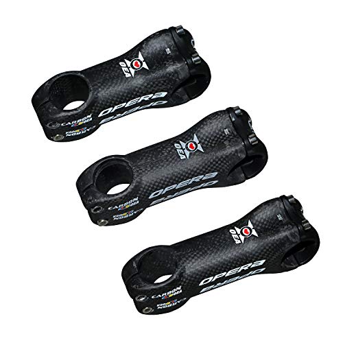 Opera Bike Stem - Full Carbon Stems Mountain Bike Carbon Fiber Handlebar Stem 31.8×100 mm Road Bike 3 K Black Matte 6 Degrees Stems - 1 Pcs - Thumbnail 5