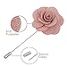 TopTie Flower Lapel Pin Rose for Wedding, 12 Pcs Assorted Color-set1