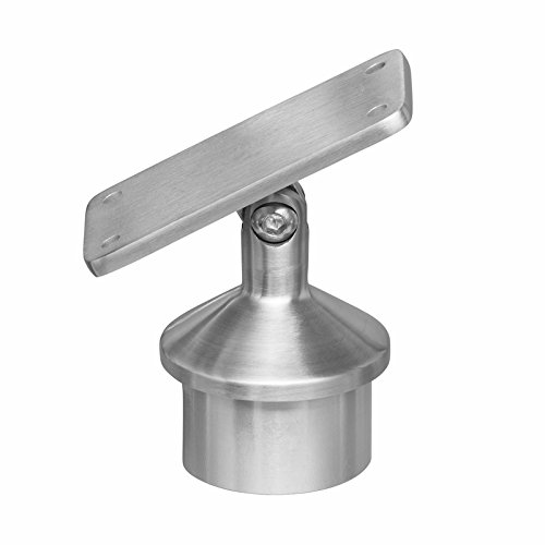 T 316 Stainless Steel Round Post Cap Connector with Adjustable Joint
