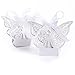 Tinksky 50pcs Laser Cut Wedding Favor Box Birthday Shower Party Candy Boxes (White)
