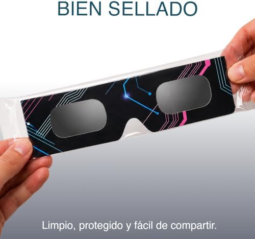 Pack 2/6/12, Gafas para eclipse solar, montura 45 mm, se usan sobre la mayoría de gafas de vista, probadas EN ISO 12312-2:2015, marcado CE para observación solar segura – Circuit Board