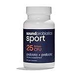 Sound Probiotics Sport - High Potency (25 Billion CFU) Immune Support Probiotics Supplement for Athletes - Vegan, Gluten Free - Digestive Support Prebiotic + Probiotics for Women & Men - 30 Count