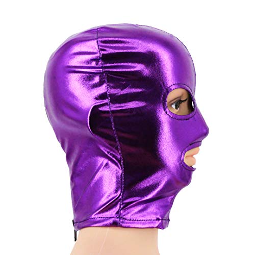 Vimoisa Metallic Cycling Face Neck Mask Hat Ultra Balaclava Hood(Purple) - Thumbnail 6