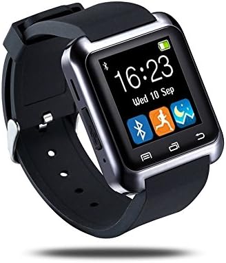 Bluetooth Smart Watch U8 Wrist Watch U8 SmartWatch for IPhone 4/4S/5/5S/6 and Samsung S4/Note/s6 HTC Android Phone Smartwatch (Black)