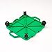 Cosom Scooter Board, 16 Inch Children's Sit & Scoot Board With 2 Inch Non-Marring Nylon Casters & Safety Guards for Physical Education Class, Sliding Boards with Safety Handles, Green