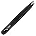 Cliganic Professional Eyebrow Tweezers Slant Tip (Blue) - Precision for Men & Women, Stainless Steel Best for Plucking Chin Facial Hair