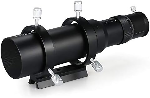 50mm Guide Scope Finderscope for Astronomical Telescope 200mm Focal Length F4 Focal Ratio Guidescope with Helical Focuser