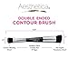 Aesthetica Cosmetics Double Ended Contour and Highlight Makeup Brush for Cream and Powder, Foundation, Blending, Contouring and Highlighting - Vegan and Cruelty Free