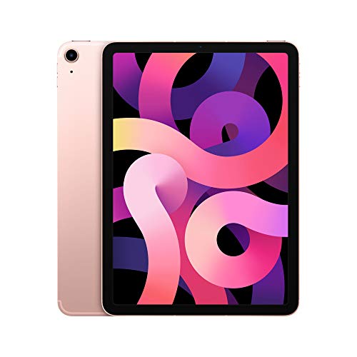 Apple 2020 iPad Air (10.9-inch, Wi-Fi + Cellular, 64GB) – Rose Gold (4th Generation)