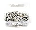 iexcell 50 Pcs 2 Inches / 51 mm Steel Alligator Clips Crocodile Clamps,Silver Tone Nickel Plated, Come in a Plastic Case