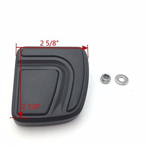HTT Motorcycle Black Small Airflow Groove Brake Pedal Pad For Harley Davidson Bad Boy FXSTSB Springer Softail FXSTS Custom Vehicle Operations FXDWG3 FXDWG3 Springer Softail FXSTS