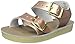 Saltwater by Hoy Girl's Sun-San Sea Wee-K Flat Sandal, Rose Gold, 4 M US Toddler
